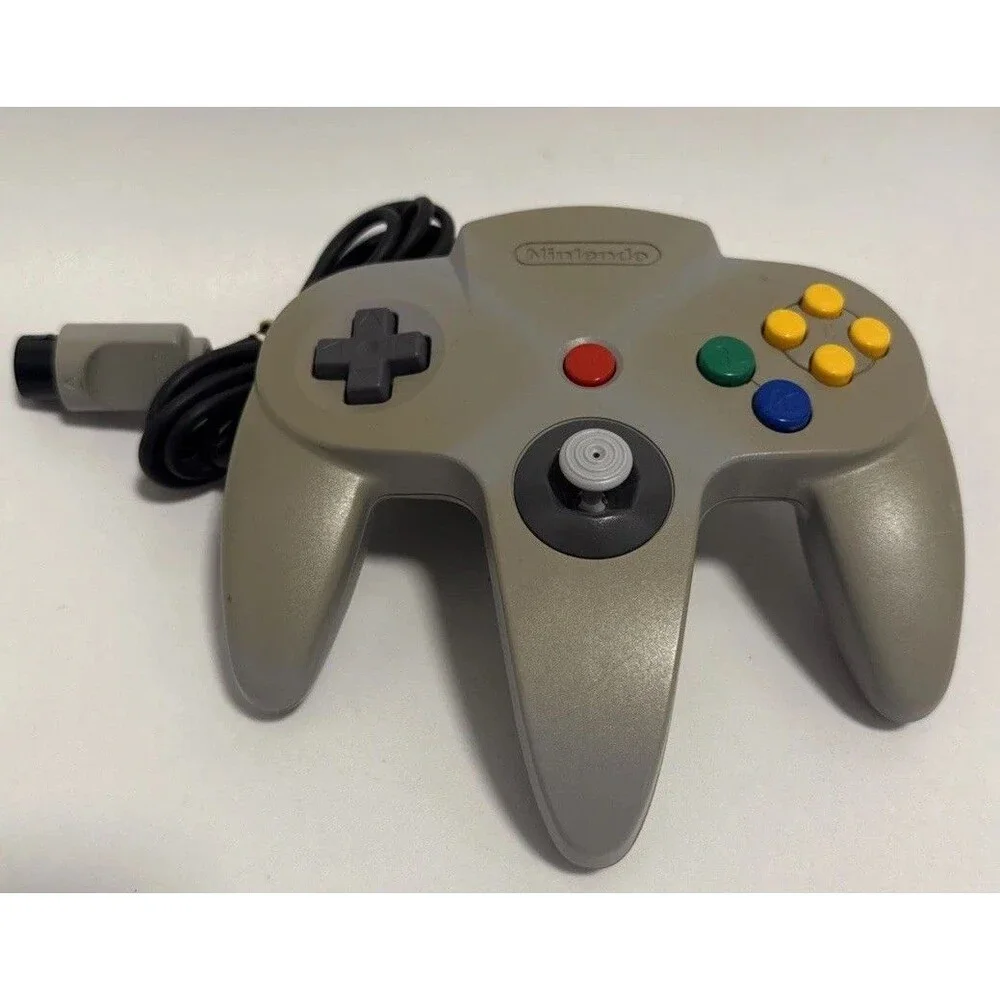 Nintendo 64 Solid Gray Controller NUS-005 Official N64 OEM Tested TIGHT STICK